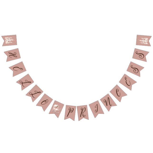 Bandeirinha Olá, Chá de fraldas da Princesa (Todos)