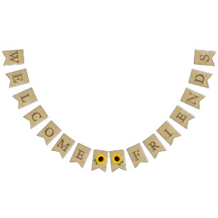 Bandeirinha Olhar bem-vindo de serapilheira dos amigos com