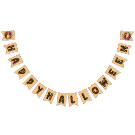 Bandeirinha Orange Happy Halloween