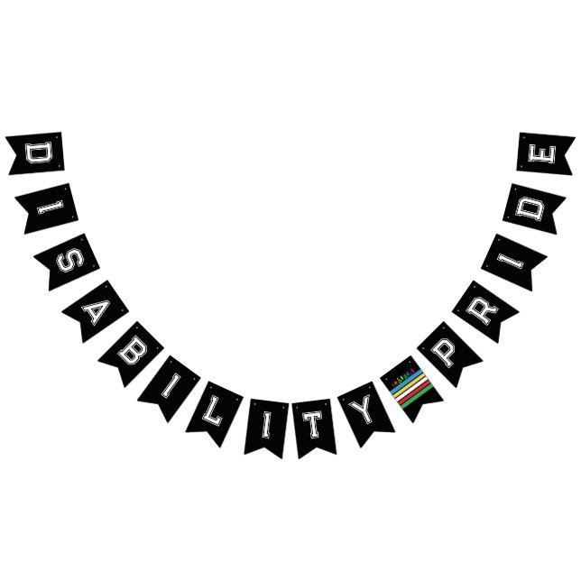 Bandeirinha Orgulho de incapacidade LGBTQ Arco-Íris (Todos)