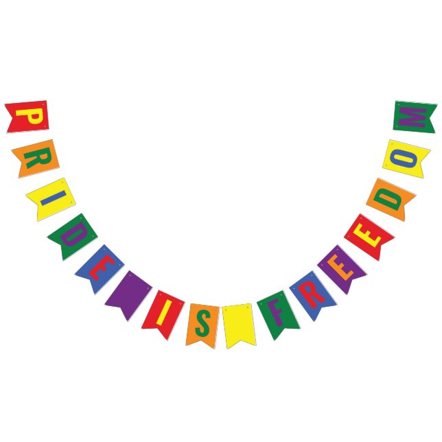 Bandeirinha Orgulho LGBTQ é Liberdade Arco-Íris (Todos)