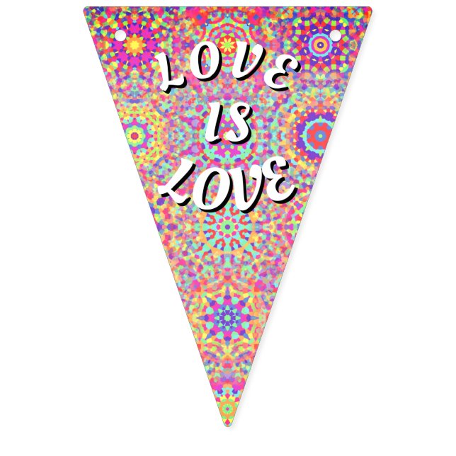 Bandeirinha Orgulho Love Is Love (Primeira Bandeira)