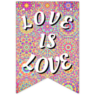 Bandeirinha Orgulho Love Is Love