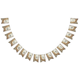 Bandeirinha Ornate Gold Flourish Bunting Flag