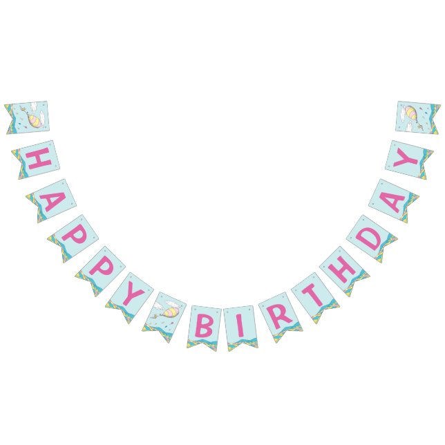 Bandeirinha Os Lugares Que Ela Vai! - Primeiro aniversário (Todos)