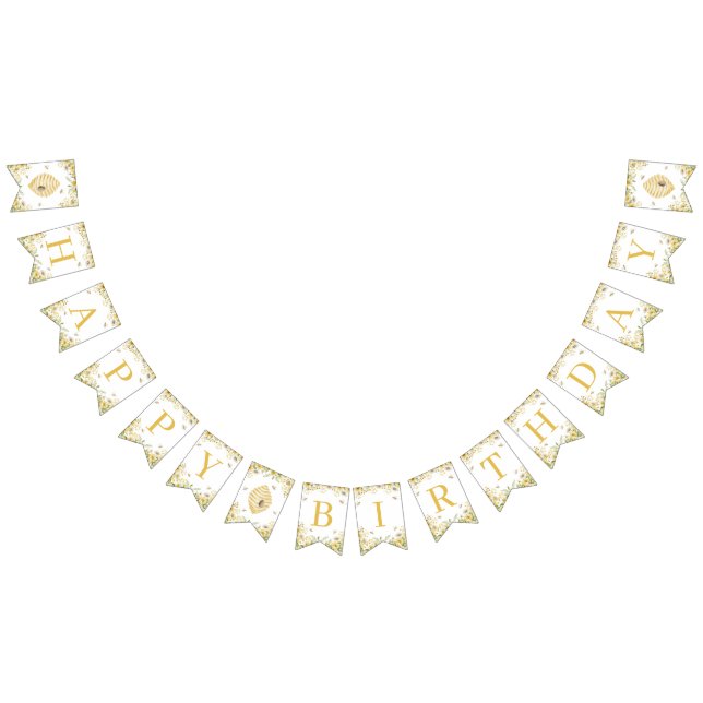 Bandeirinha Our Little Honey Milestone Birthday Banner (Todos)