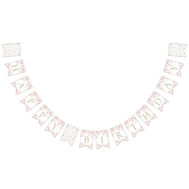 Bandeirinha Our Little Wildflower Birthday Banner (Todos)