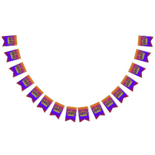 Bandeirinha Ouro Coroa - luxo Real 4