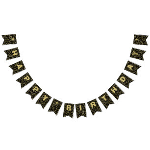 Bandeirinha Ouro e preto do teste padrão do número do