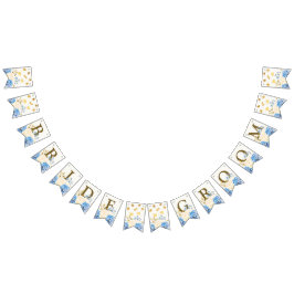 Bandeirinha Ouro Festa de casamento de Boas-vindas Amarelo Azu