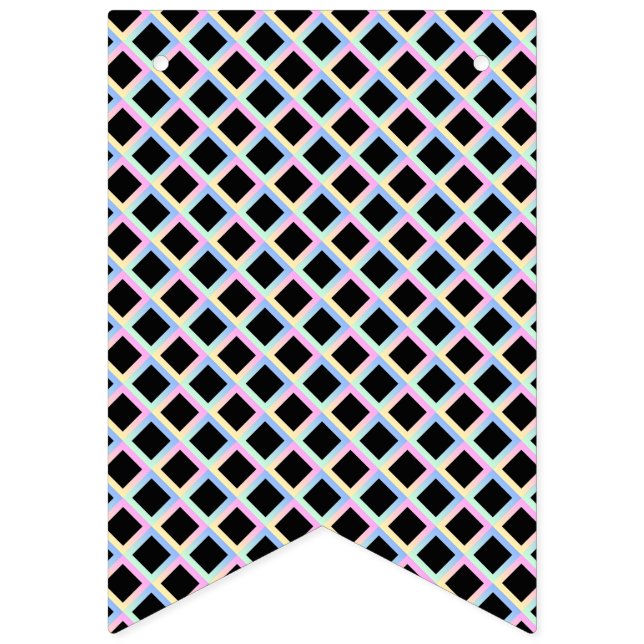 Bandeirinha Ouros Simétricos Pretos com Quadros de Gradação (Primeira Bandeira)