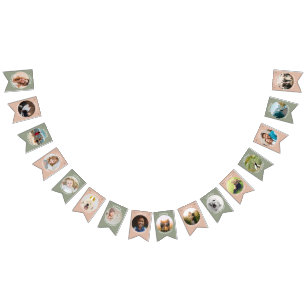 Bandeirinha Pacote de aniversário personalizado do Modern Boho