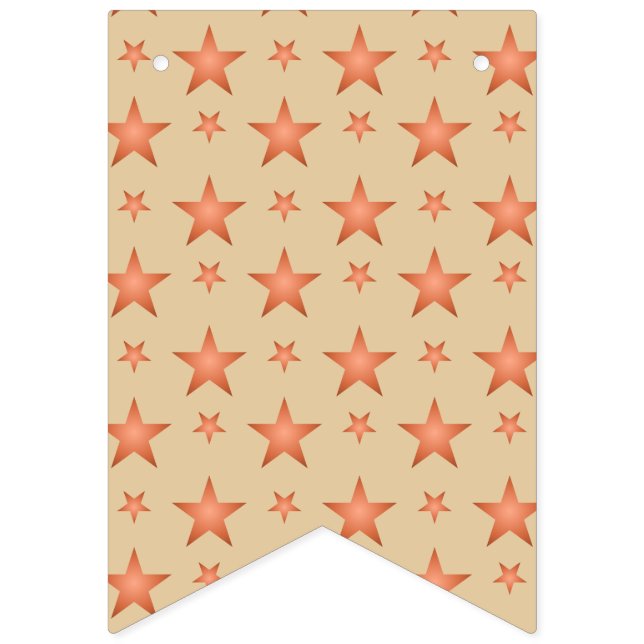 Bandeirinha Padrão de amido em laranja de gradiente de terraco (Primeira Bandeira)