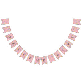 Bandeirinha Padrão de chá de fraldas cúmulo