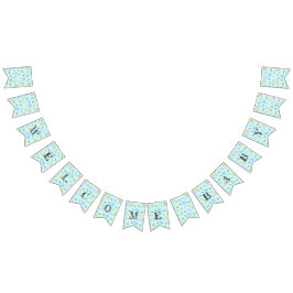 Bandeirinha Padrão de chá de fraldas cúmulo