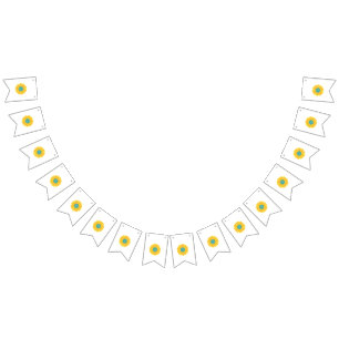 Bandeirinha Padrão de girassol   Vibrant Summer Floral Design