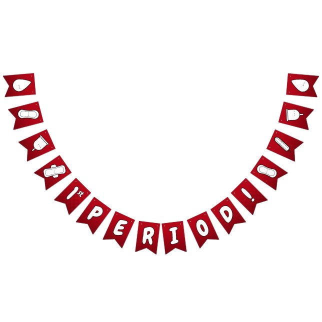 Bandeirinha Padrão de Tampão Vermelho Branco de 1rua Período (Todos)