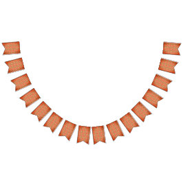 Bandeirinha Padrão laranja e verde