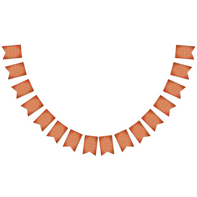 Bandeirinha Padrão laranja e verde (Todos)