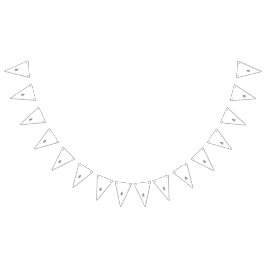 Bandeirinha Padrões ornamentais em preto e branco impressionan