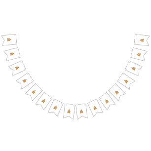 Bandeirinha Paisley Floral Art - Decor Laranja Boho