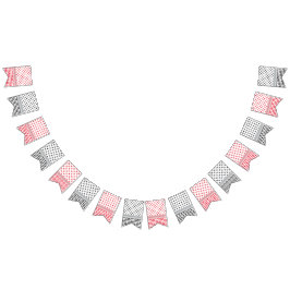 Bandeirinha Palestino Negro e Vermelho Keffiyeh