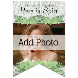 Bandeirinha Palma Verde de Casamento Tropical Folga Adicionar 