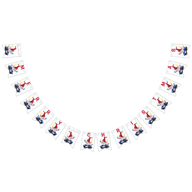 Bandeirinha Pancadas de Natal Gnomo de Patater com presentes (Todos)