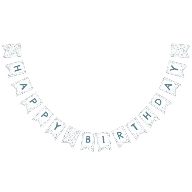 Bandeirinha Paquock Confetti Watercolor Dots Bunting Flag (Todos)