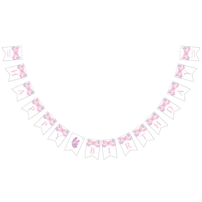 Bandeirinha Parabéns Banner Meninas de Aniversário (Todos)