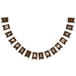 Bandeirinha Parabéns Black Pizza Party Bunting Banner