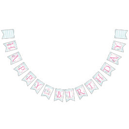 Bandeirinha Parabéns, cartaz de aniversário para o primeiro an