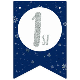 Bandeirinha Parabéns de aniversário - primeiro aniversario