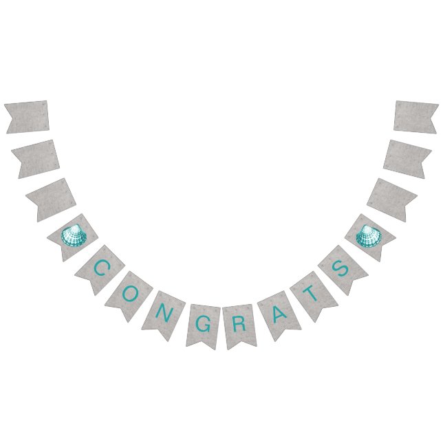 Bandeirinha Parabéns de Ocean Beach (Todos)