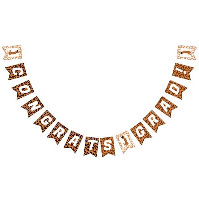 Bandeirinha Parabéns, Formando! Leopardo de Graduação (Todos)