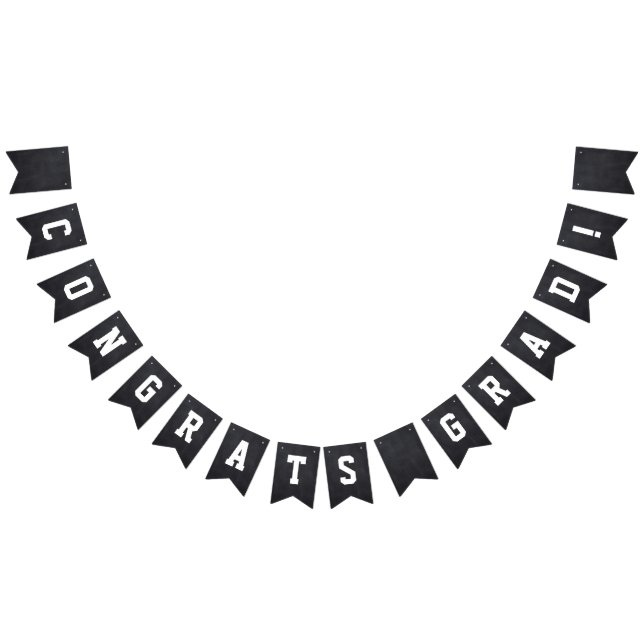 Bandeirinha Parabéns Formando Sinalizadores de Bunting do Quad (Todos)