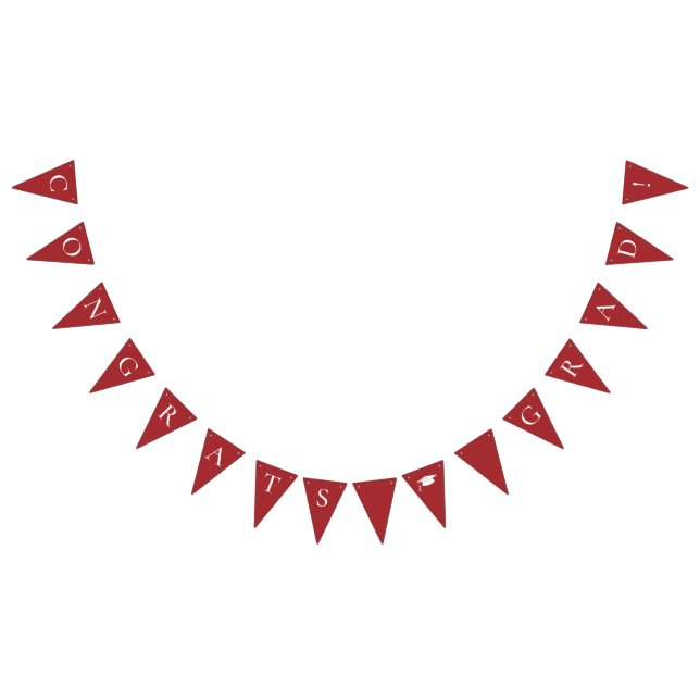 Bandeirinha Parabéns Formando Vermelho (Todos)