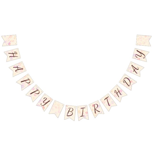 Bandeirinha Parabéns, garota 01 (Todos)