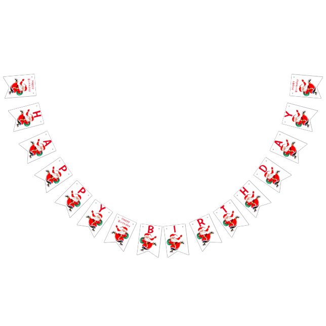 Bandeirinha Parabéns Papais noeis de Natal (Todos)