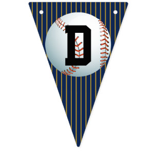 Bandeirinha Parabéns para beisebol personalizado