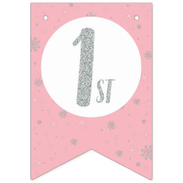 Bandeirinha Parabéns para Parabéns - Parabéns para Garota