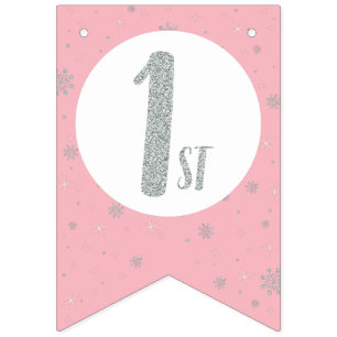 Bandeirinha Parabéns para Parabéns - Parabéns para Garota