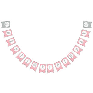 Bandeirinha Parabéns para Parabéns - Parabéns para Garota