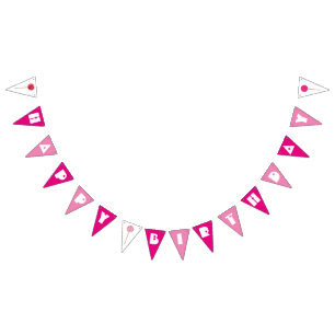 Bandeirinha Parabéns, Pop de Bolo Rosa, Festa de Prascas