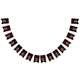 Bandeirinha Parabéns, Red Hearts Queen