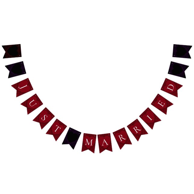 Bandeirinha Parafuso Gótico do Coração Vermelho e Negro (Todos)