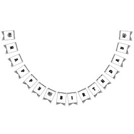 Bandeirinha Parceiro de vamos Feliz Aniversário do Duo