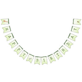 Bandeirinha Parques de aniversário felizes de animais Safari