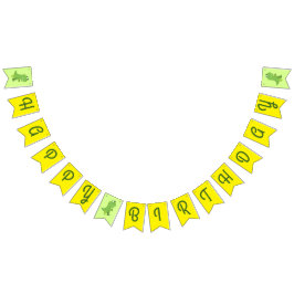 Bandeirinha Partido Dino primeiro aniversario de Crianças do D