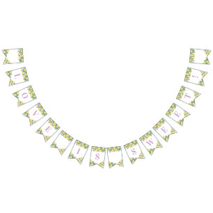 Bandeirinha Partido dos Chás de casamento de Citros de Limões